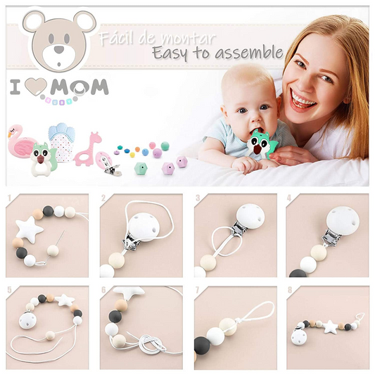 RUBY Artestar DIY Schnullerketten-Set