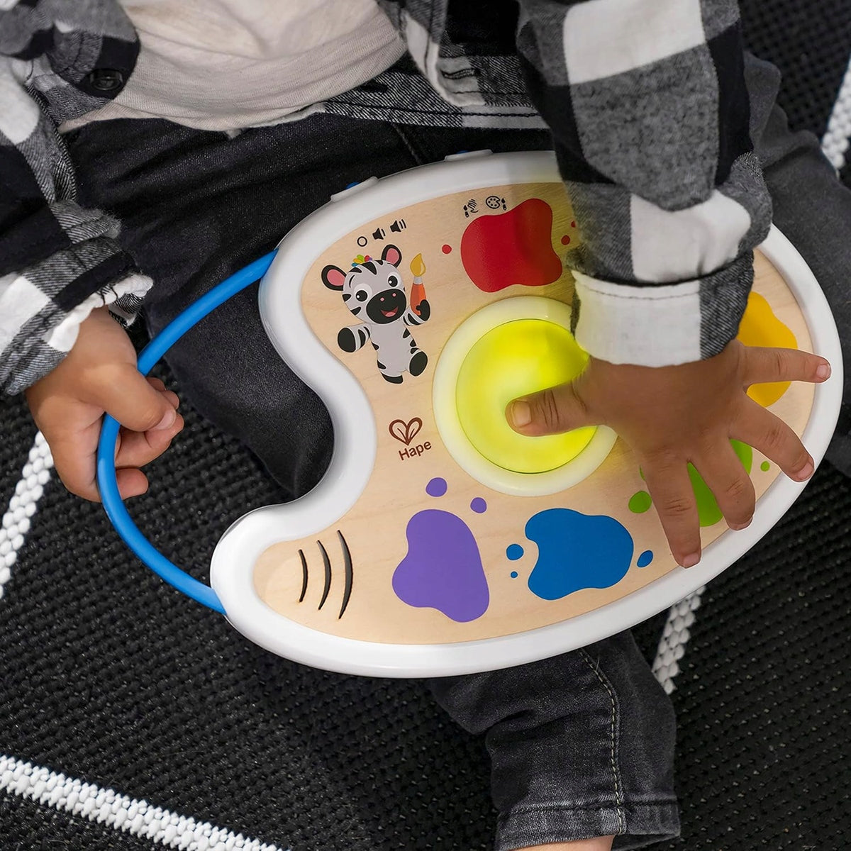 HAPE Magic Touch muzyczna paleta malarska w 3 językach 17,5 x 27 cm