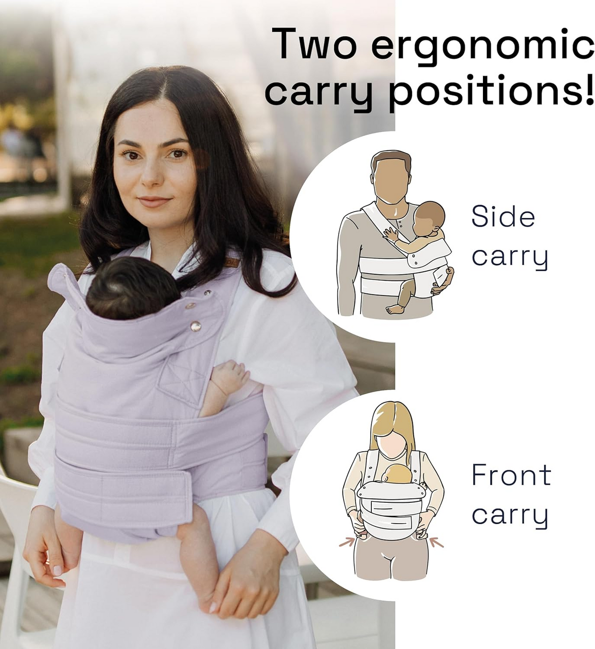 MARSUPI 2.0 porte-bébé ergonomique S/M 3,5 - 15 kg