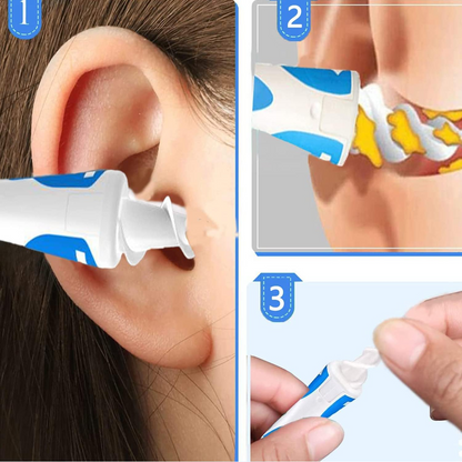 Q-GRIPS fül tisztító eszköz + 15 szilikon fej