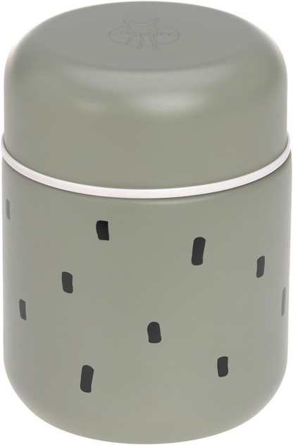 LASSIG Food Jar Happy Prints MADTERMOKANDE i rustfrit stål 350 ml