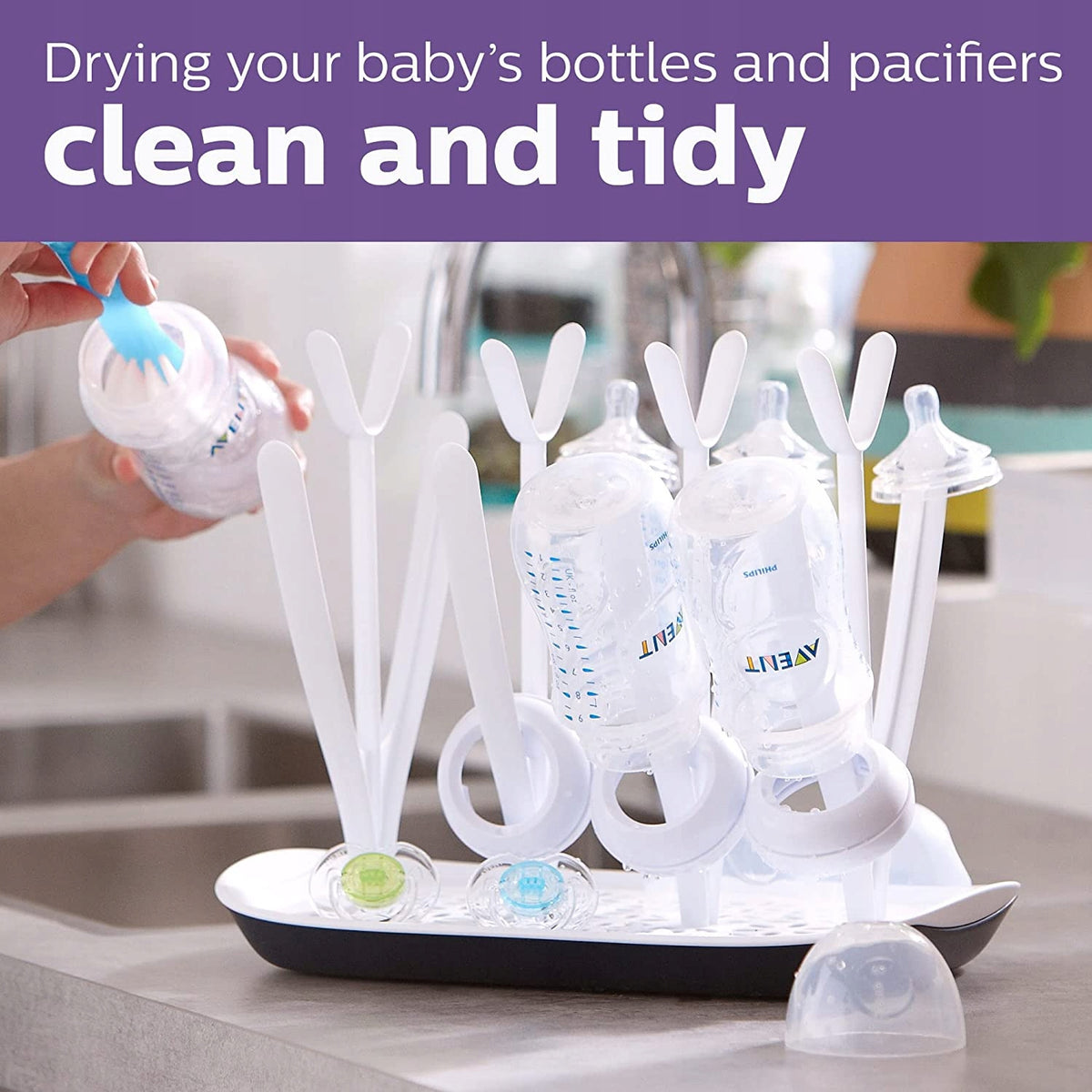 PHILIPS AVENT bottle and accessory drying rack