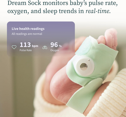 OWLET DREAM SOCK pulzusmérő pulzoximéter 2 az 1-ben csecsemőknek 0–18 hónap