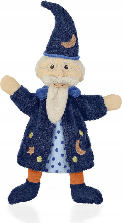 STERNTALER păpușă de pluș tip marionetă pentru jocuri de rol VRĂJITOR 29 cm