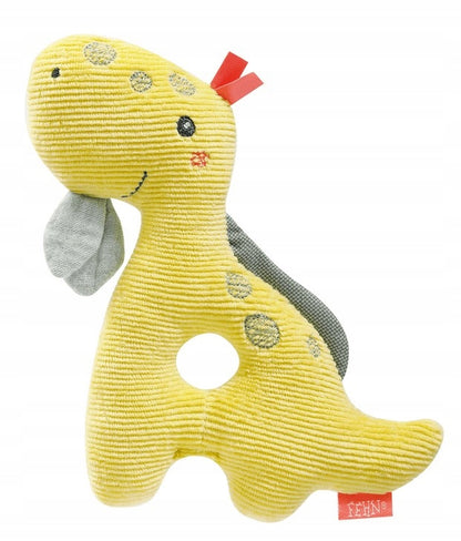 FEHN Happy Dino rammelaar grijper voor baby's 16cm
