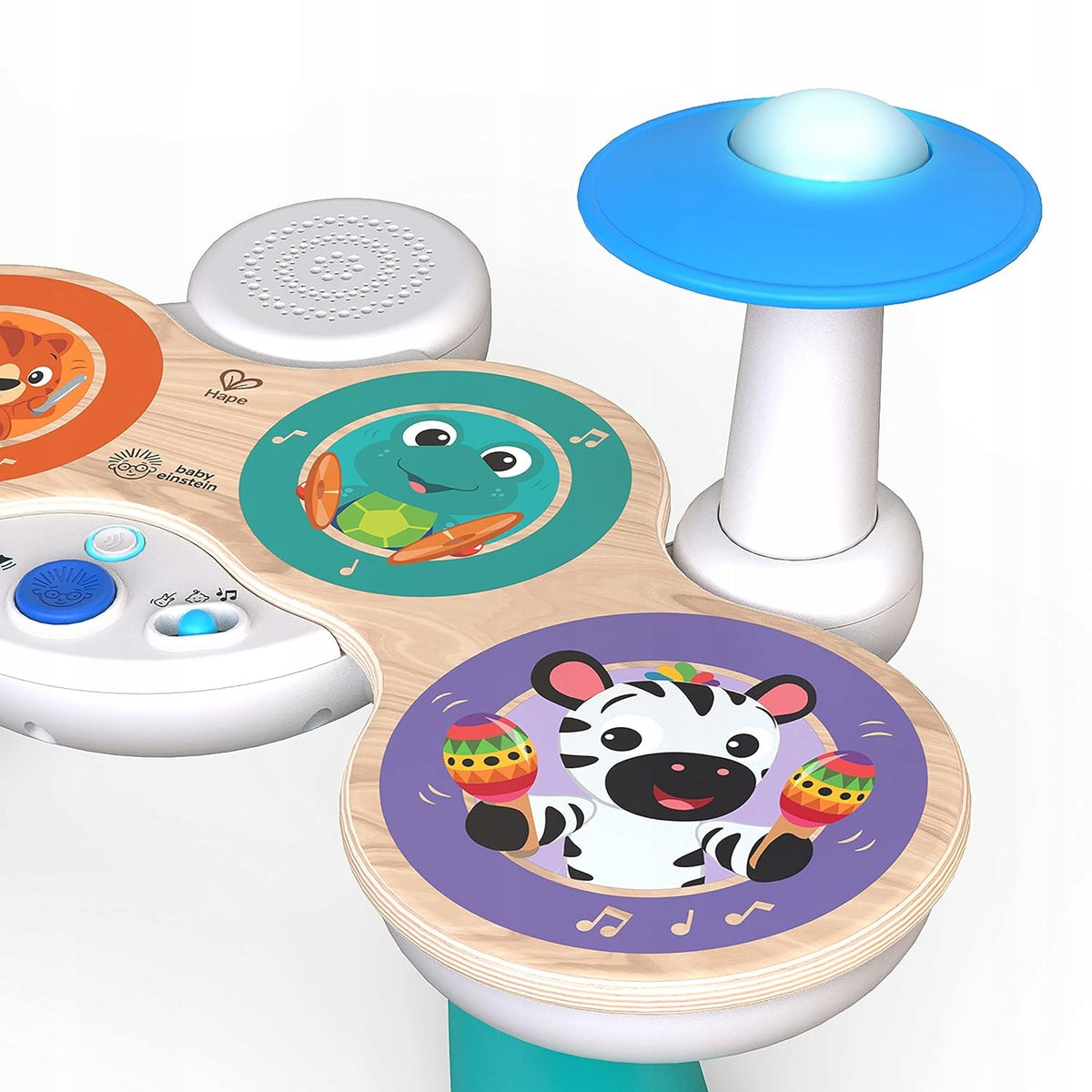HAPE Baby Einstein tobă din lemn cu atingere pentru copii