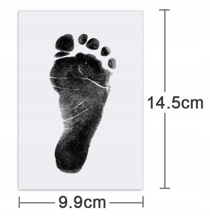 NABANCE BABY tusz i 2 arkusze do odcisków dłoni, stóp 9,9 x 14,5 cm 1szt