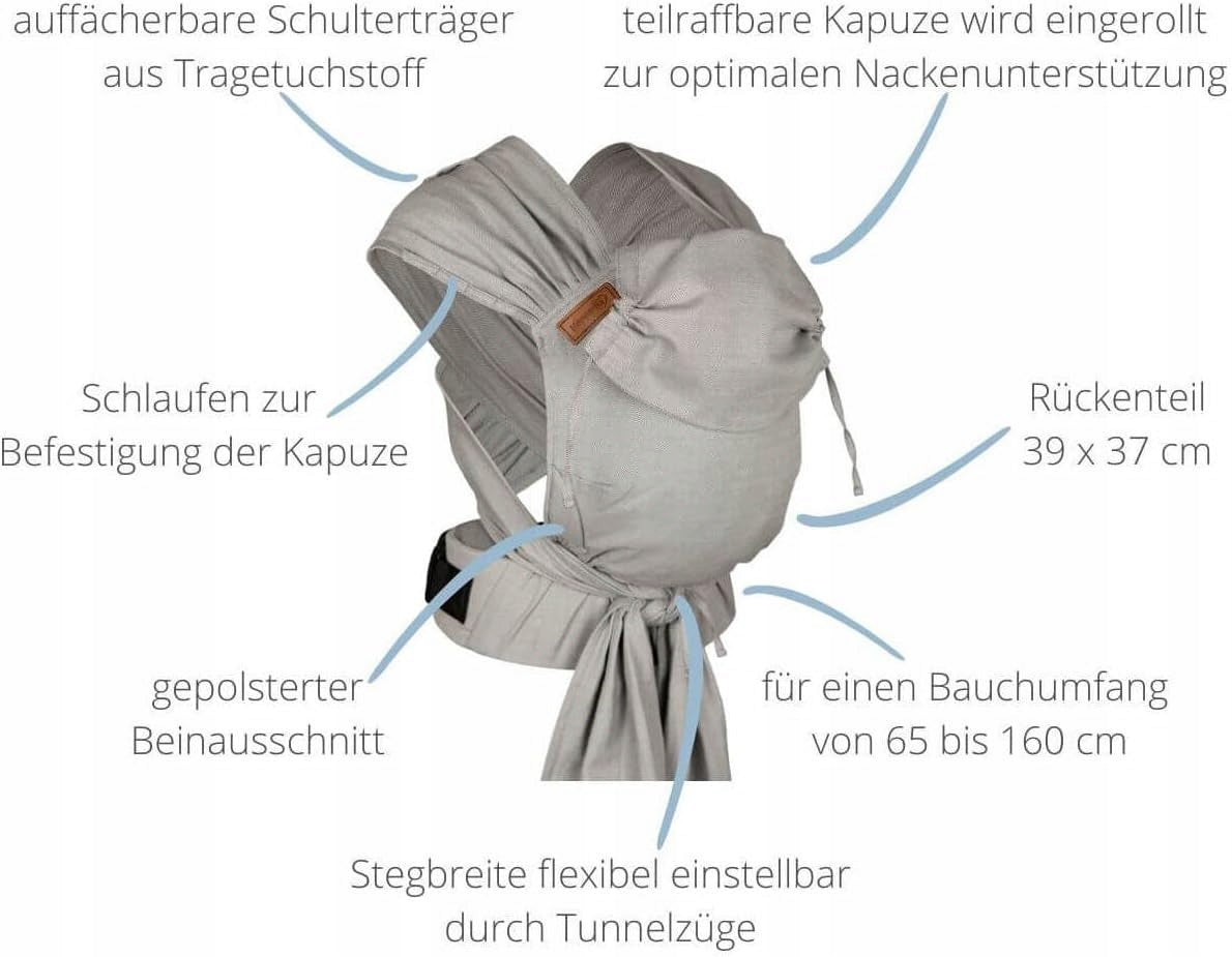HOPPEDIZ hop-tye Buckle porte-bébé ergonomique