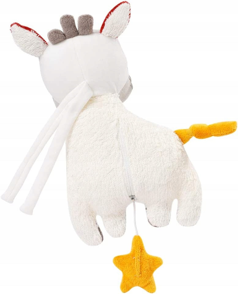 FEHN Nature fluffy zebra with music box