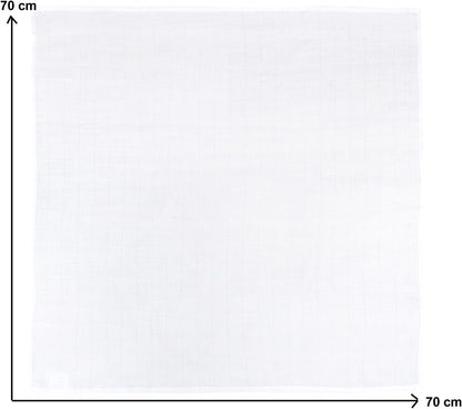 NATUREMARK mousseline hydrofiele doeken 70 cm x 70 cm x 9 stuks