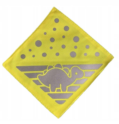 VELOTA refleksbånd med velcro til barnevogn 12 x 12 cm 4 stk. DINOSAUR