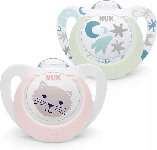 NUK STAR Day&Night Beruhigungssauger x2 0-6 Monate