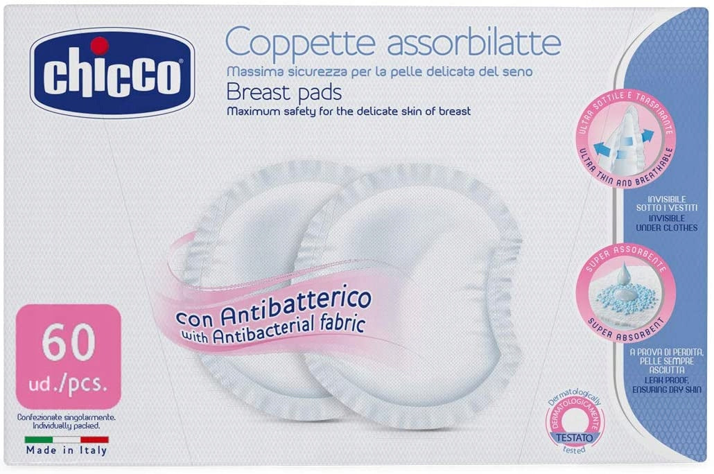 CHICCO WKŁADKI laktacyjne jednorazowe x60