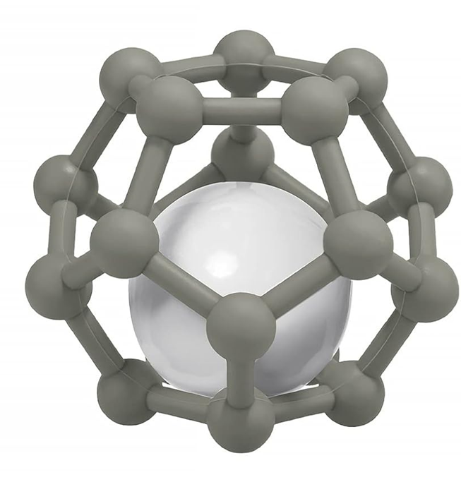 MCGMITT Teether Ball szilikon rágóka csörgővel 8,5 10 db cm