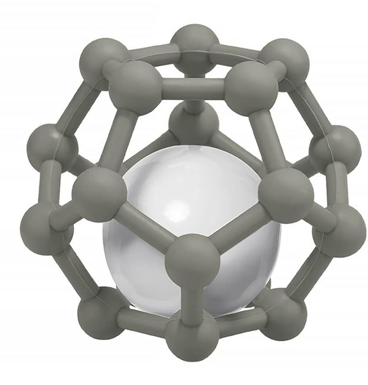 MCGMITT Teether Ball szilikon rágóka csörgővel 8,5 10 db cm