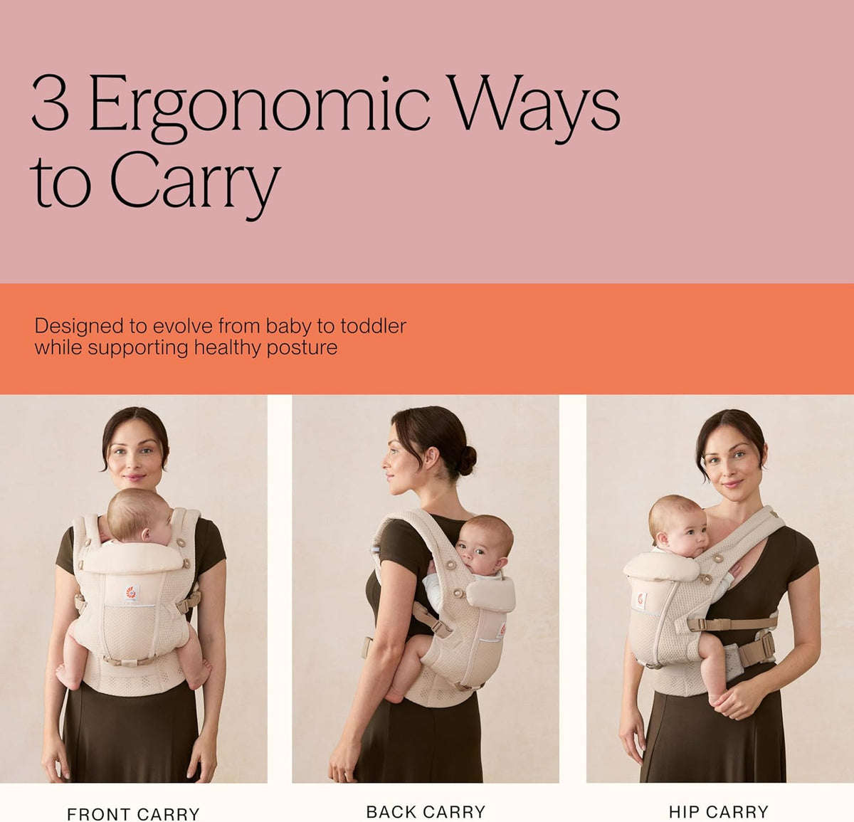 ERGOBABY ADAPT SoftFlex MESH ergonomic baby carrier