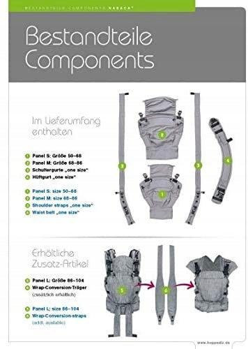 HOPPEDIZ NABACA ergonomické nosítko SADA basic