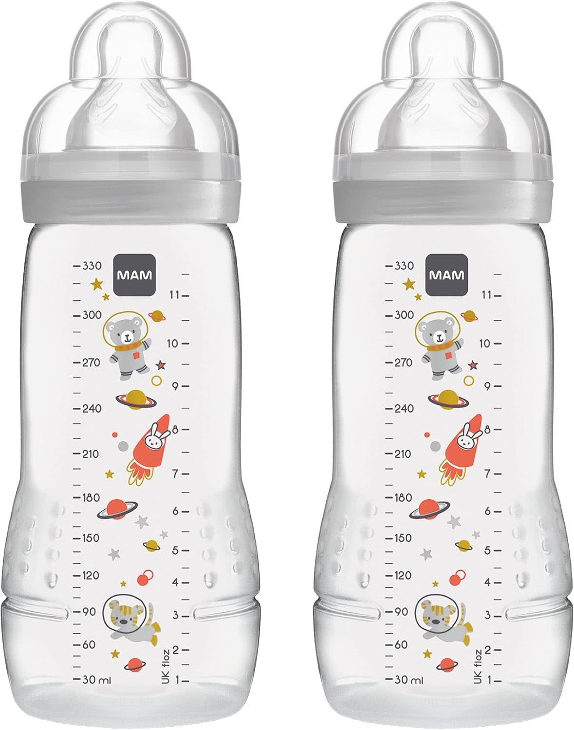 MAM Easy Active sada lahviček 330 ml 4 m+ dudlík 2 VESMÍR