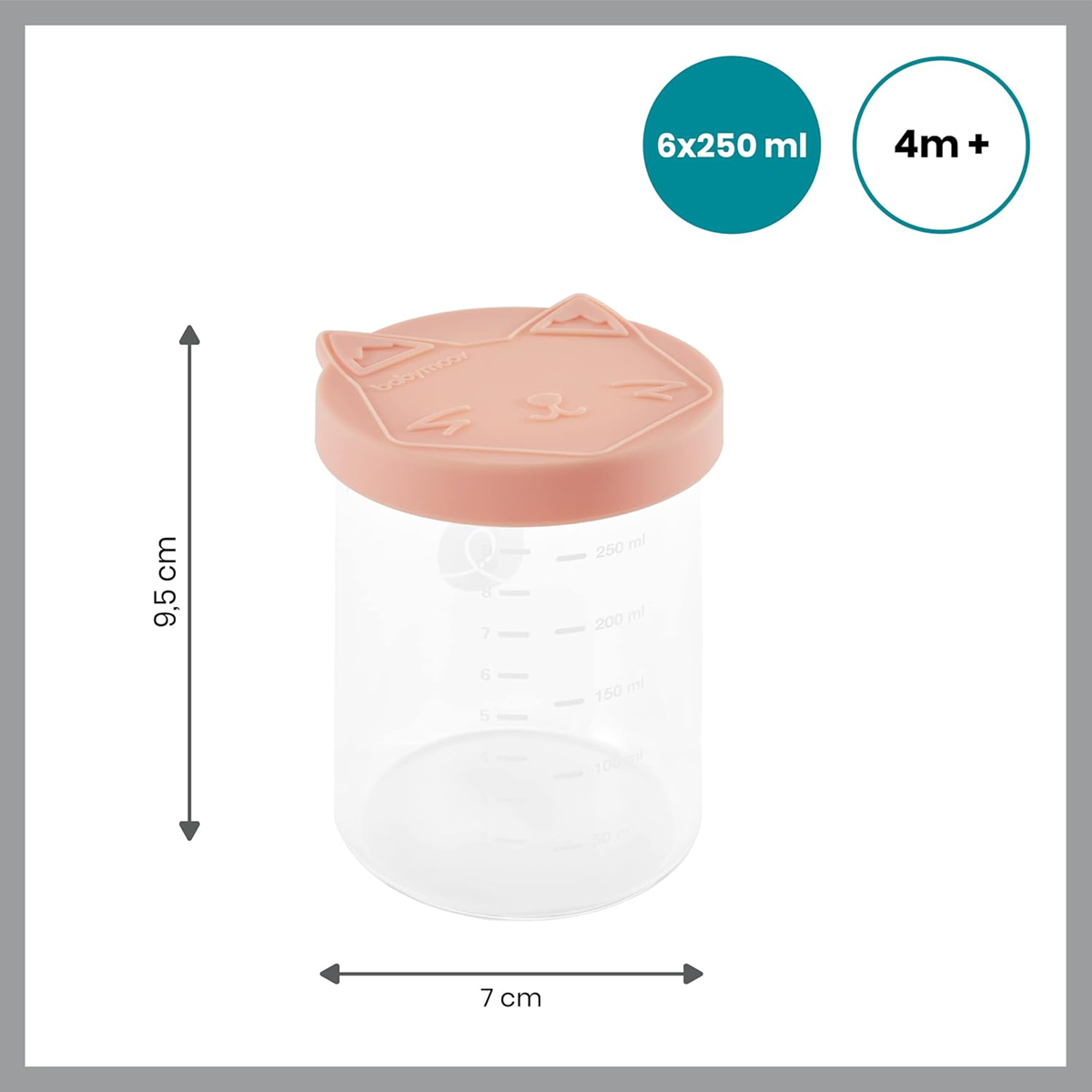 BABYMOOV ISY BOWLS GLASBEHOLDERE 6x250ml