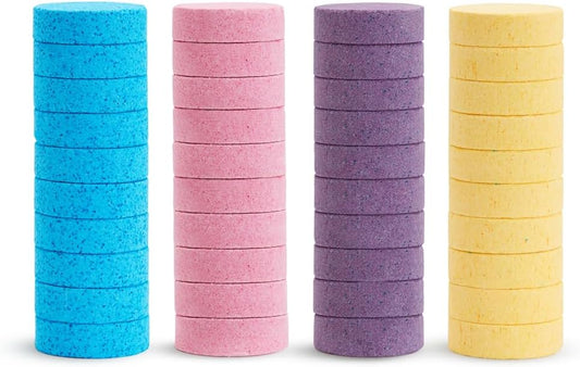 MUNCHKIN Colour Buddies kule do kąpieli kolor + nawilżenie x40, kolorowe tabletki do kąpieli sensorycznej