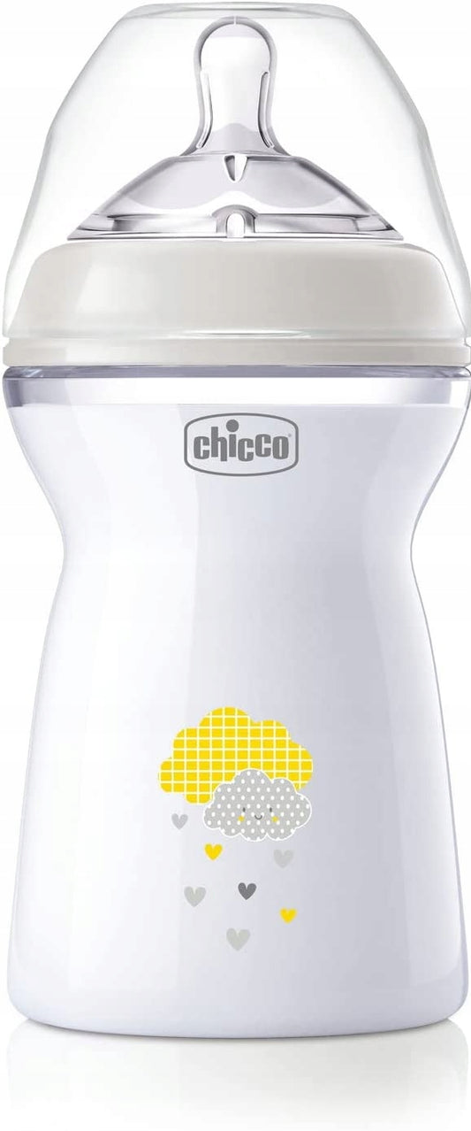 CHICCO NaturalFeeling cumisüveg 330 ml 6 hónap+ gyors folyás