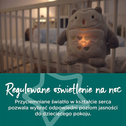 TOMMEE TIPPEE Sowa Ollie przytulanka z pozytywką i lampką nocną