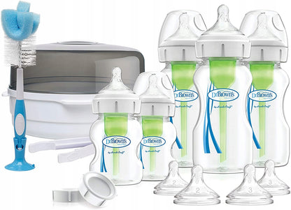 DR. BROWN'S startset magnetronsterilisator + flessen en accessoires