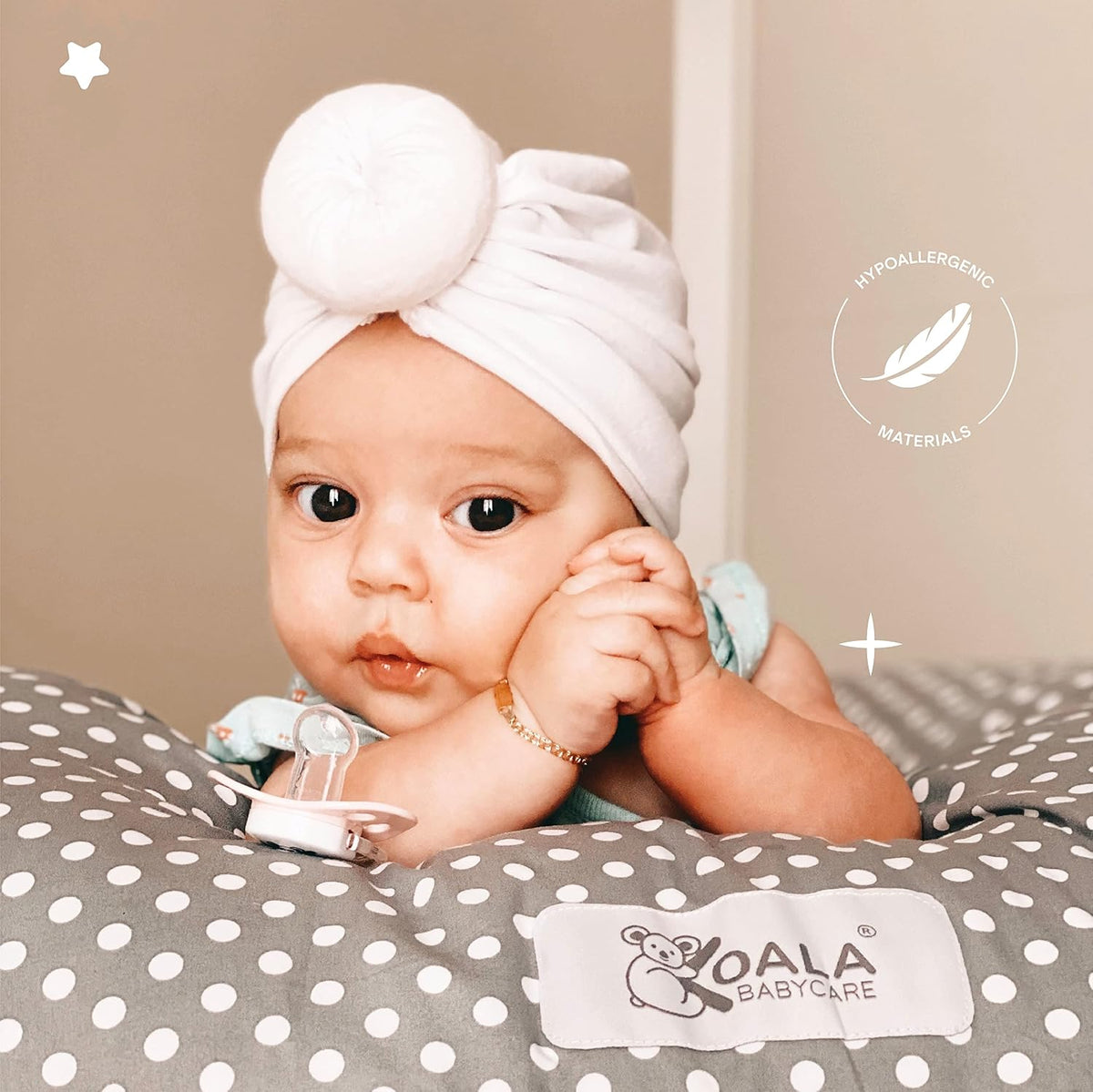Koala Babycare XXL poduszka ciążowa i do karmienia, miękka 100% bawełna, hypoalergiczne wsparcie dla mamy i dziecka