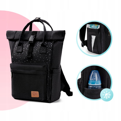 KINDERKRAFT MOONPACK CONFETTI rugzak voor luiers en accessoires
