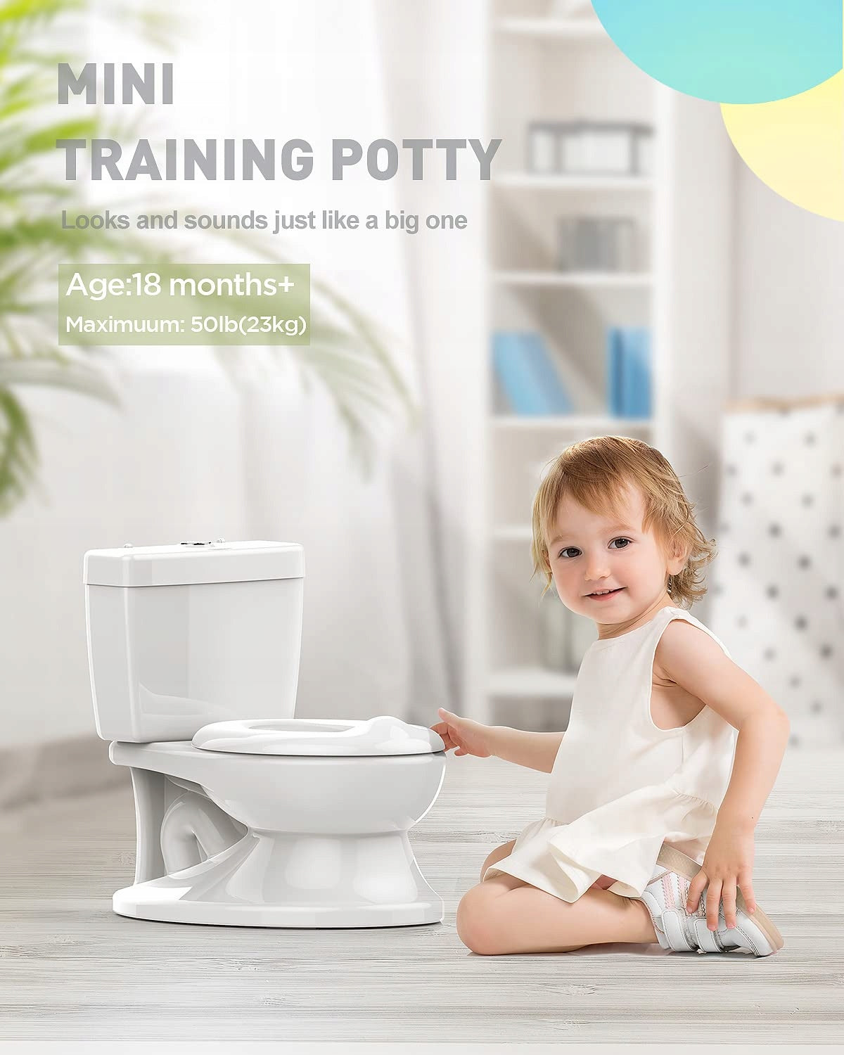 ADOVEL potty with removable insert and sound