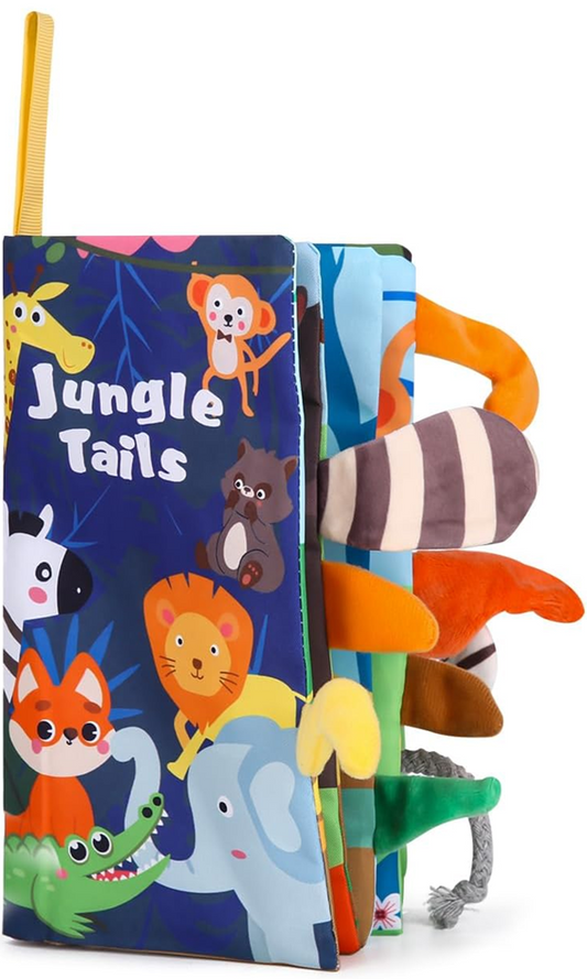 ZAWAER Jungle Tails Sensorisches Buch ANHÄNGER 12,5 x 22 cm