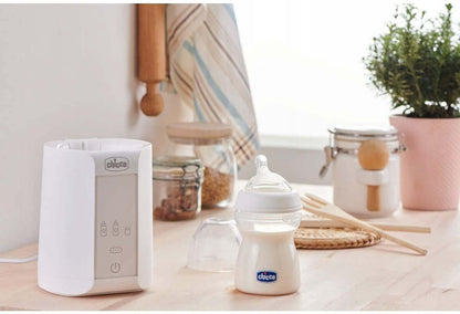 CHICCO Home PODGRZEWACZ DO BUTELEK I SŁOICZKÓW biały cyfrowy podgrzewacz butelek i słoiczków do mleka