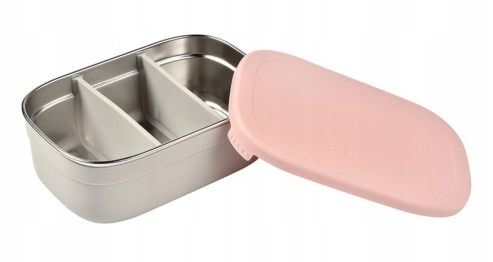 BEABA boîte à déjeuner lunchbox ACIER inoxydable 760ml avec compartiments
