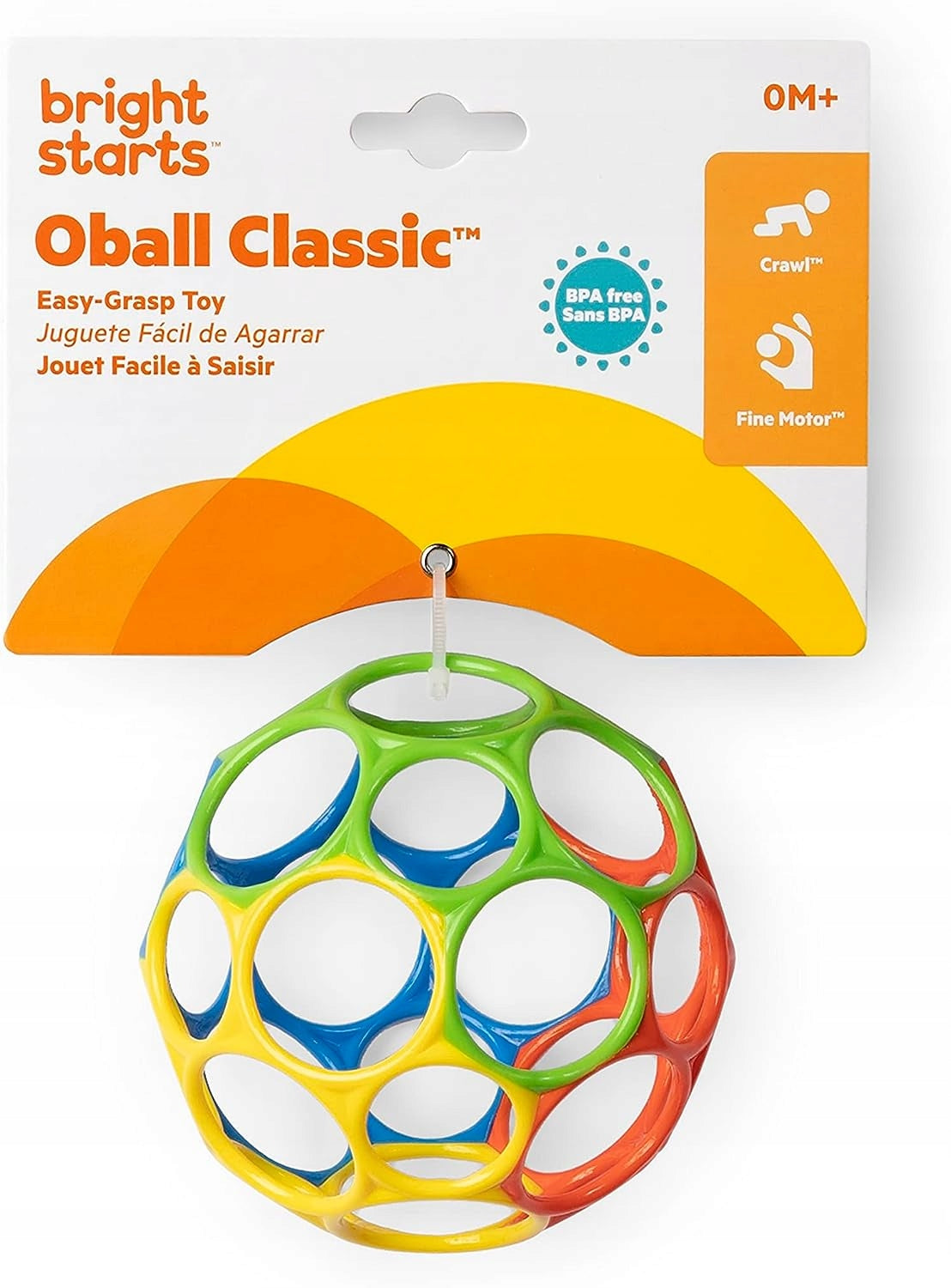 BRIGHT STARTS Oball bijtring grijper bal 10 cm