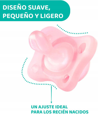 CHICCO PhysioForma suzetă x2 2-6m MINI SOFT