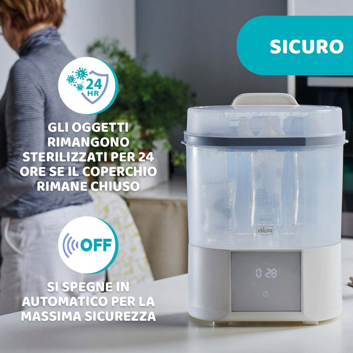 CHICCO stoomsterilisator met droger All in One