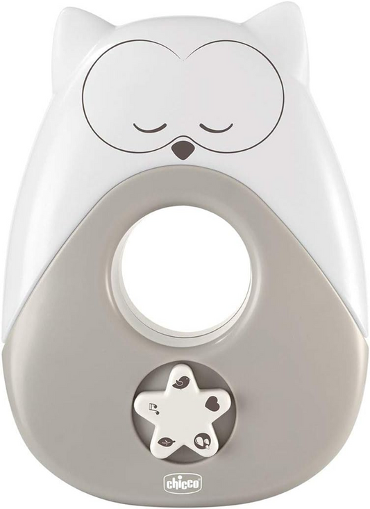 CHICCO Sweet Lights lampka nocna z melodiami i dźwiękami SOWA 13,5 x 18 cm