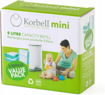 KORBELL rezerve pentru recipientul de scutece 9L 3x MINI