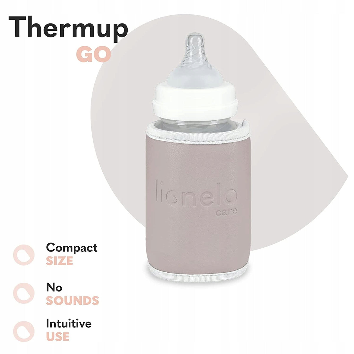 LIONELO draagbare Thermup GO-flessenwarmer