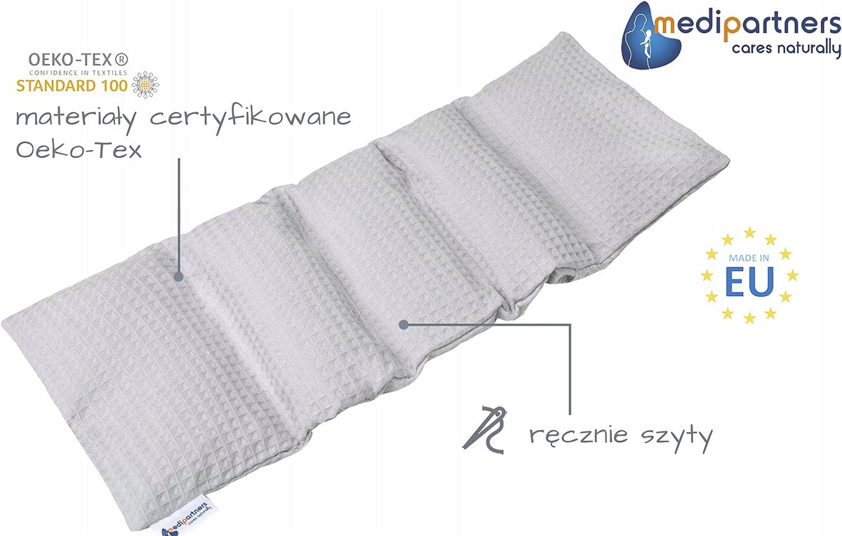 MEDIPARTNERS termofor z pestkami wiśni DUŻY 800g 60x20 cm MINKY