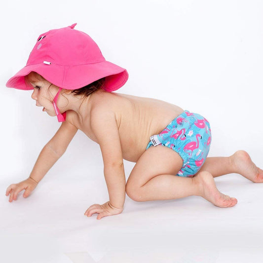 ZOOCCHINI couche de bain + chapeau 3-6 mois