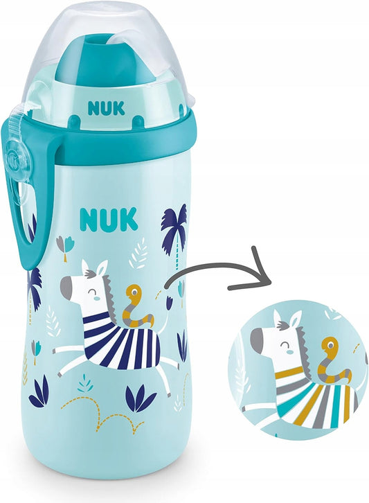 NUK Flexi Cup BUTELKA ze słomką 300 ml efekt kameleona
