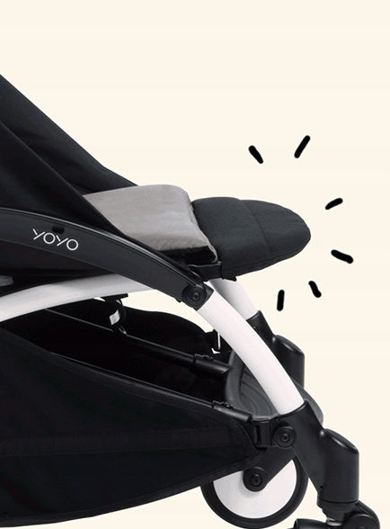 BABYZEN Yoyopram footrestblack colourdimensions 32 x 16 x 12 cmweight 230 gmaterials 50% polyurethane, 50%