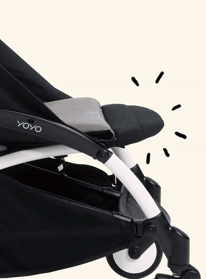 BABYZEN Yoyopram footrestblack colourdimensions 32 x 16 x 12 cmweight 230 gmaterials 50% polyurethane, 50%