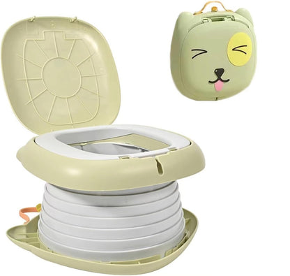 SOSINYA sammenklappeligt rejsetoilet bærbart toilet + poser og etui