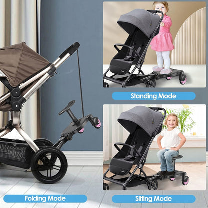 FNRIDS marchepied universel pour poussette, capacité de charge 25 kg