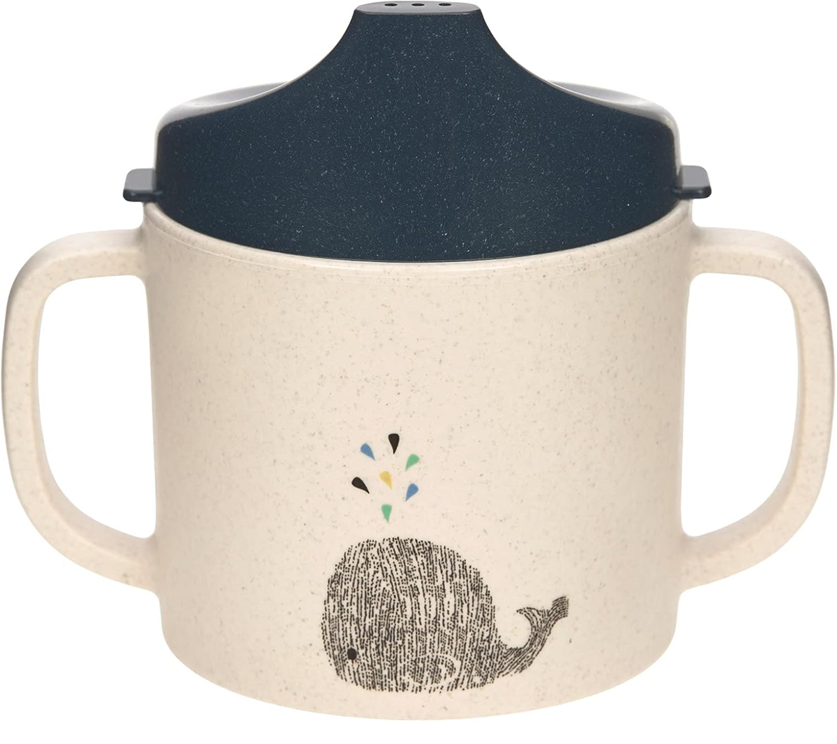 LÄSSIG Sippy Cup Little Water Whale csőrös itatópohár 150 ml 6 hónap+