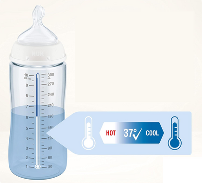 NUK First Choice+ zestaw startowy 4 butelki + koszyk organizer 0-6 m