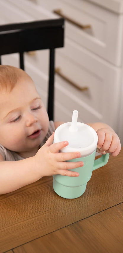 INFANTINO My 1st Tumbler silikonekop med drikketud 266 ml 6 m+