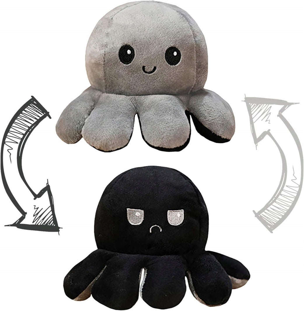 TeeTurtle dwustronna odwracalna przytulanka OŚMIORNICA 8 x 18 cm